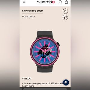 Swatch Big Bold Blue Taste Watch